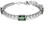 Armband SWAROVSKI "MATRIX" Gr. M, gr&uuml;n (metallfarben, kristallwei&szlig;, gr&uuml;n,