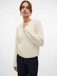 Vero Moda Strickpullover "VMNOVAH LS O-NECK PULLOVER GA NOOS" Materialmix,...