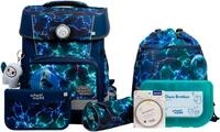 SCHOOL-MOOD Schulranzen "Champion Pro" retroreflektierende Fl&auml;chen mit LED-Patchy