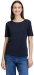Kurzarmshirt BETTY & CO "Damen mit Rundhalsausschnitt", Damen, Gr. S, blau