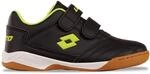 Hallenschuh LOTTO, M&auml;dchen, Gr. 26, schwarz (schwarz, fr.gelb), Synthetik,