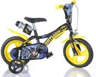 Dino Bikes Kinderfahrrad "12" Batman stabiler Stahl-Rahmen, St&uuml;tzr&auml;der,