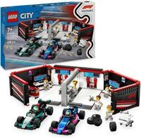 Konstruktionsspielsteine LEGO "F1 Garage mit Mercedes-AMG & Alpine Rennautos (60444),