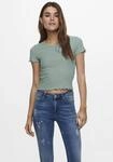 ONLY Rundhalsshirt "ONLEMMA S/S SHORT TOP NOOS JRS" Rundhals, modisch, regular fit,
