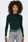 ONLY Langarmshirt "ONLEMMA L/S HIGH NECK TOP" Materialmix