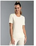 Funktionsshirt TRIGEMA "TRIGEMA T-Shirt aus Merinowolle", Damen, Gr. S, beige
