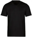 T-Shirt TRIGEMA "TRIGEMA V-Shirt DELUXE Baumwolle", Damen, Gr. 4XL, schwarz, Single