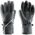 Skihandschuhe ZANIER, Damen, Gr. 7, schwarz, 90% Polyester, 10% Elasthan, unifarben,