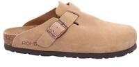 Clog ROHDE "ALBA", Damen, Gr. 35, beige, Veloursleder, used, Schuhe Clog, Mules,