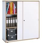 VCM Aktenschrank "B&uuml;roschrank Aktenschrank Schiebet&uuml;ren Salia 3fach" 1 Stk. tlg.