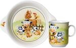 Kindergeschirr-Set RITZENHOFF & BREKER "Kindergeschirr Hoftiere bunt", bunt, 2,