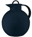 Isolierkanne ALFI "KUGEL, mit Hartglaseinsatz", dunkelblau mat, B:16cm H:20,4cm