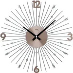 Wanduhr AMS "W9654", grau (anthrazit), Wanduhren, B/H/L: 5cm, Wanduhr,