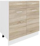 VCM Unterschrank "K&uuml;chenschrank B 80 cm Unterschrank Schublade Esilo" 1 Stk. tlg.