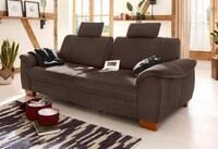 OTTO home 3,5-Sitzer "Husum" mit Sitztiefenverstellung, Kontrastnaht und...