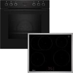 NEFF Induktions Herd-Set "E2CCG6AK0" CircoTherm zum Backen auf 3 Ebenen & Powerstufe