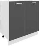 VCM Unterschrank "K&uuml;chenschrank B 80 cm Unterschrank Dreht&uuml;ren Esilo" 1 Stk. tlg.