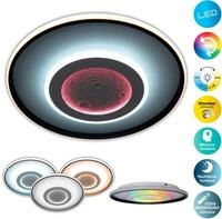 OTTO HOME LED Deckenleuchte "Kessara", wei&szlig; (wei&szlig; schwarz), 1, &Oslash; 50cm H:...