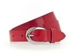 Lederg&uuml;rtel TAMARIS "Carolin Silver", Damen, Gr. 100, rot, Materialmix,...