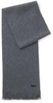 BOSS Schal "Albas" aus Schurwolle mit Raschel-Strick, 170 x 25 cm