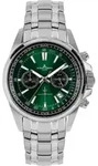 Chronograph JACQUES LEMANS "Liverpool", gr&uuml;n (silberfarben, gr&uuml;n), Armbanduhren,