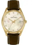 Quarzuhr JACQUES LEMANS "Derby", schwarz (dunkelbraun), Armbanduhren, Damen,