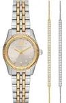 Quarzuhr MICHAEL KORS "PETITE LEXINGTON", silber (edelstahlfarben, goldfarben),