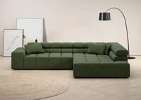 Home affaire Ecksofa "Ancona, Ecksofa, incl. Kopfteilverstellung, Breite 319 cm,