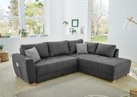 Jockenh&ouml;fer Gruppe Ecksofa "Luzern L-Form, B: 254 cm" mit Schlaffunktion,