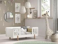 Kinderbett VIPACK "Smile, Juniorbett 70/140 cm, inkl. Rolllattenrost, MDF weiß Kinderbett VIPACK "Smile, Juniorbett 70/140 cm, inkl. Rolllattenrost, MDF weiß