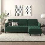 Dorel Home Ecksofa "Presley, L-Form," Ecksofa mit Bett-Funktion und Stauraum,