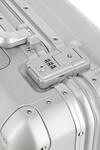 travelite Hartschalen-Trolley "NEXT Trunk Reisekoffer Aluminium" 32 l 4 Rollen