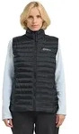 Daunenweste JACK WOLFSKIN "PILVI DOWN VEST W", Damen, Gr. XS, schwarz, Obermaterial: