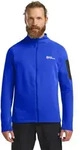 Fleecejacke JACK WOLFSKIN "PRELIGHT FZ M", Herren, Gr. M (50), vibrant, blau, Fleecejacke JACK WOLFSKIN "PRELIGHT FZ M", Herren, Gr. M (50), vibrant, blau,