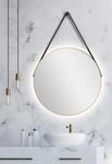 Talos LED-Lichtspiegel rund, mit indirekter LED Beleuchtung, matt &Oslash; 80 cm