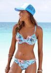 LASCANA B&uuml;gel-Bikini-Top "Malia" mit tropischem Print