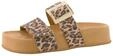 Pantolette PAUL GREEN "Paul Green Pantoletten Leder", Damen, Gr. 38, leopard, Leder,