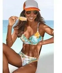 B&uuml;gel-Bikini SUNSEEKER "Allis", Damen, Gr. 38, Cup B, gelb (wei&szlig;, gelb),