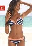KangaROOS Push-Up-Bikini-Top "Anita" im sportlichen Blockstreifendesign