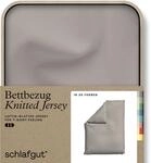 Schlafgut Bettbezug "Premium Bettbezug Knitted Jersey (1 St)" Ton-in-Ton
