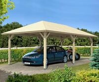 Skanholz Einzelcarport "Taunus" Leimholz 335 cm natur