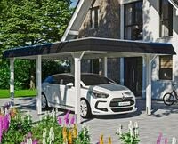 Skanholz Einzelcarport "Wendland" Leimholz 291 cm wei&szlig;