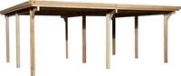 weka Doppelcarport "618 Gr.1" Massivholz 270 cm braun