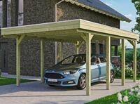 Skanholz Einzelcarport "Friesland" Massivholz 355 cm gr&uuml;n