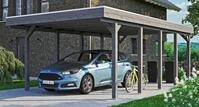 Skanholz Einzelcarport "Friesland" Massivholz 355 cm dunkelgrau