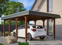 Skanholz Einzelcarport "Spreewald" Massivholz 342 cm braun