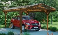 Skanholz Einzelcarport "Westerwald" Leimholz 326 cm braun