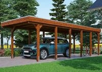 Skanholz Einzelcarport "Friesland" Massivholz 270 cm braun