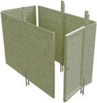 Skanholz Carport-Ger&auml;teraum "Abstellraum C3" aus Profilschalung