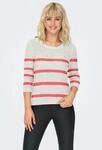 ONLY Strickpullover "ONLGEENA XO L/S PULLOVER KNT NOOS" Materialmix, regular fit